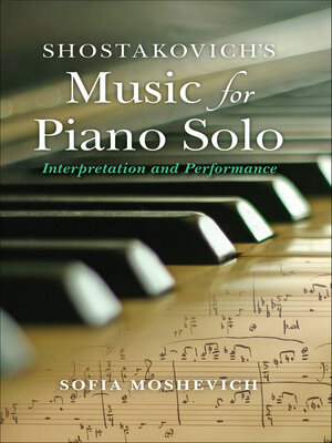 cover image of Shostakovich's Music for Piano Solo
